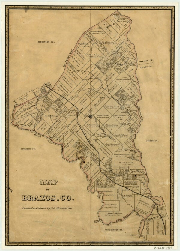 Map of Brazos County