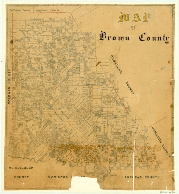 Map of Brown County