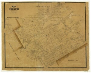 Map of Erath County