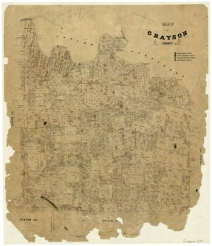 Map Of Grayson County Legacy Of Texas 3600.tif 300x349 