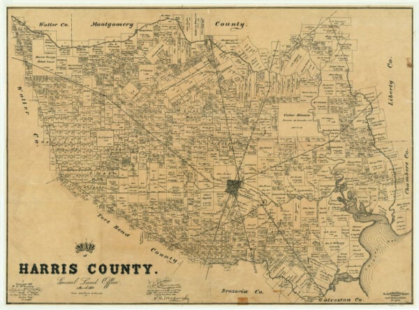 Map of Harris County
