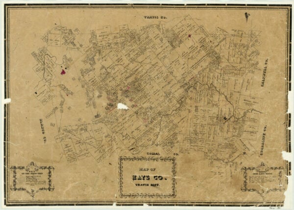 Map of Hays County Travis District