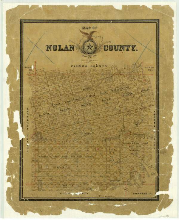 Map of Nolan County