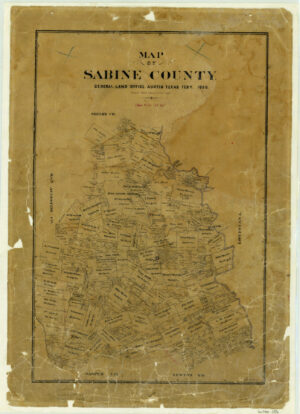 Map of Sabine County