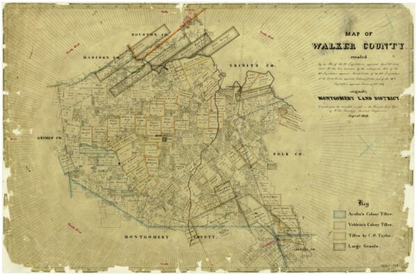 Map of Walker County