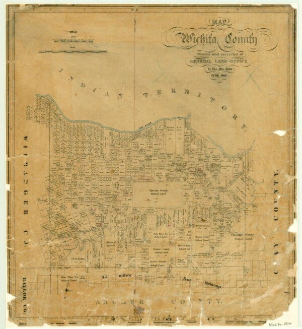 Map of Wichita County