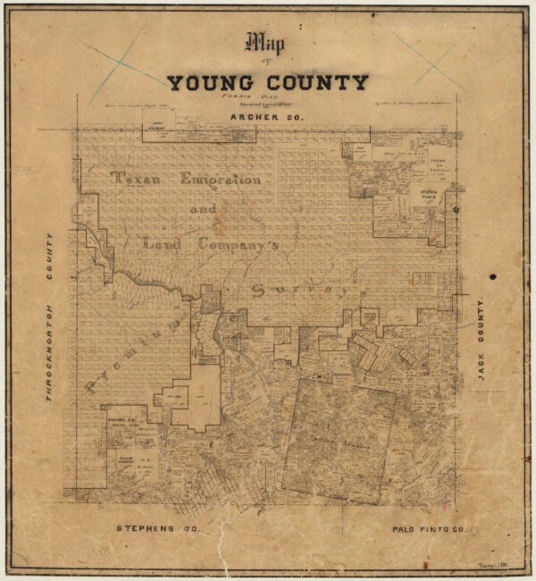 Map features Young County