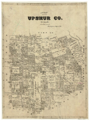Map of Upshur County