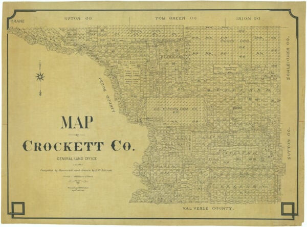 Map of Crockett Co.