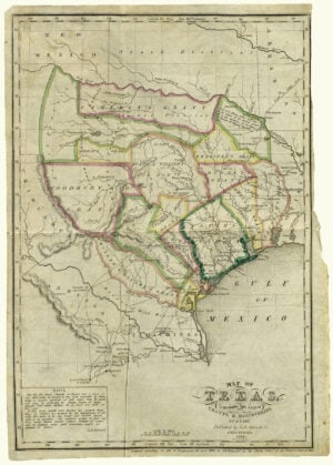 Map of Texas containing the latest Grants and Discoveries