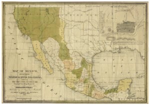 Map of Mexico, including Yucatan & Upper California